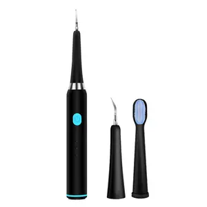 Electric Toothbrush 2in1 Smart Pembersih Karang Gigi Plak Sikat Gigi Electric Dental Scaling - Charge USB Rechargeable 3 Modes