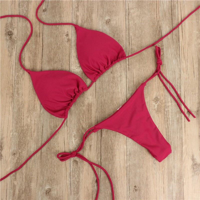 Product Introduction of Bộ Bikini, Áo Tắm Nữ, Gợi Cảm, Áo Ngực Độn Nâng Ngực, Kiểu Thong, Hai Mảnh, Đồ Bơi, Đồ Đi Biển, Đồ Tắm, Nữ 17
