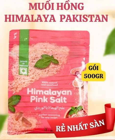Muối hồng Himalaya Organic nhập khẩu Pakistan dùng làm gia vị nấu ăn, làm đẹp