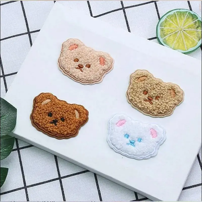 Miếng Dán Thêu Nhồi Bông Hình Hổ Gấu Hoạt Hình, Thiết Kế Mới Dễ Thương, Thích Hợp Để Thêu Quần Áo, Khăn Tắm, Túi Sticker, Đồ Trang Trí Giày, Có Thể Ủi Hoặc Dán 0