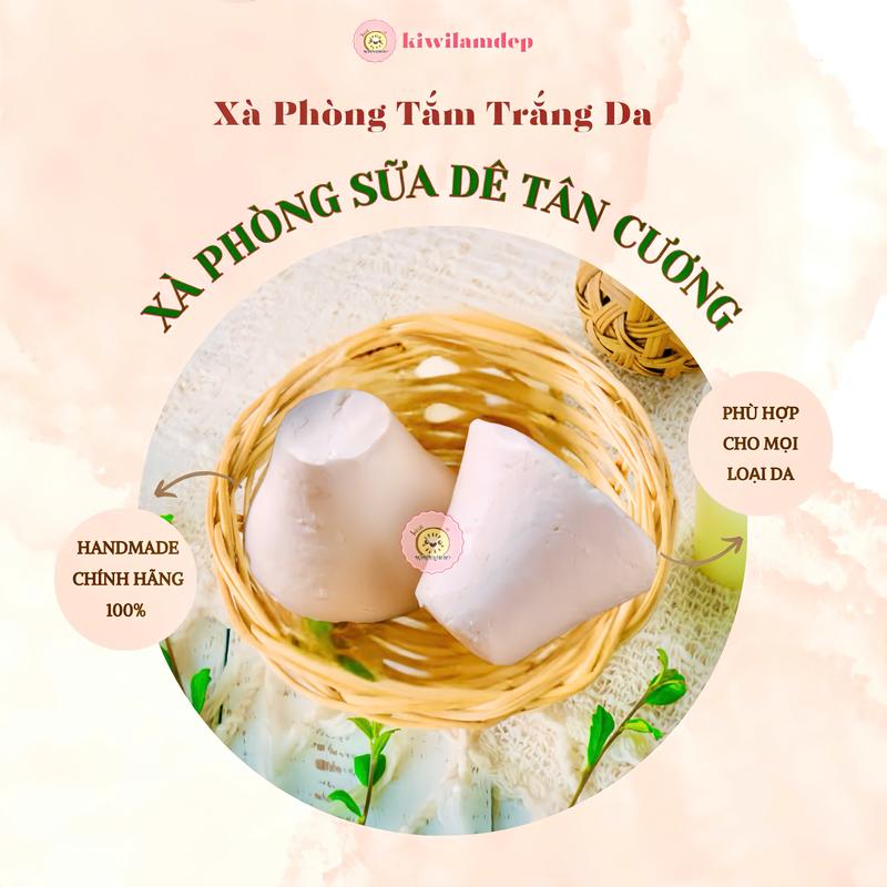 Xà Phòng Tắm Sữa Dê Tân Cương Handmade - Dưỡng Body
