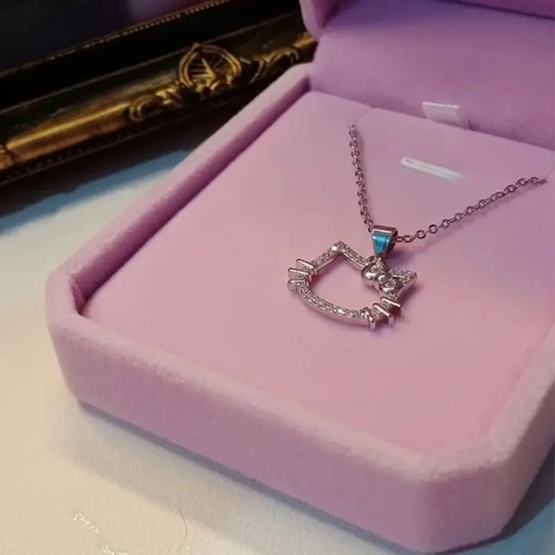 Vòng Cổ Hello Kitty, Sunborui, Mặt Dây Chuyền Dễ Thương Và Đáng Yêu, Dây Chuyền Thổi, Thích Hợp Làm Quà Sinh Nhật Cho Bạn Gái, Quà Tặng Đi Bộ Đường Dài, Bán Chạy Ở Việt Nam Trang Sức Chain 1