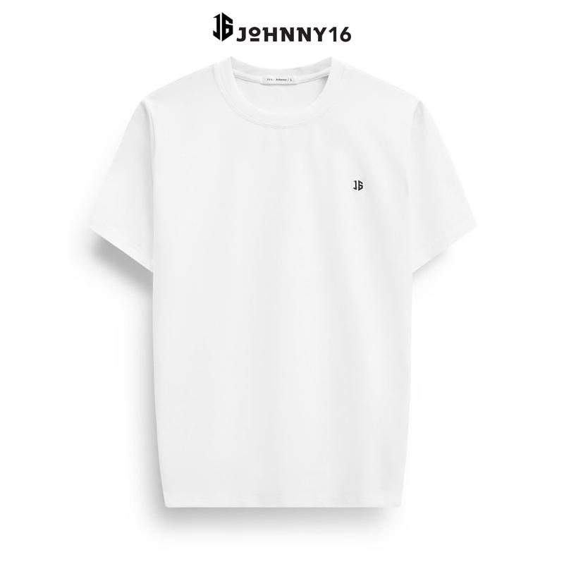 Áo thun thêu logo chắc vải single 95% cotton co giản 4 chiều, thoáng mát, thời trang, basic, thanh lịch - J16 1