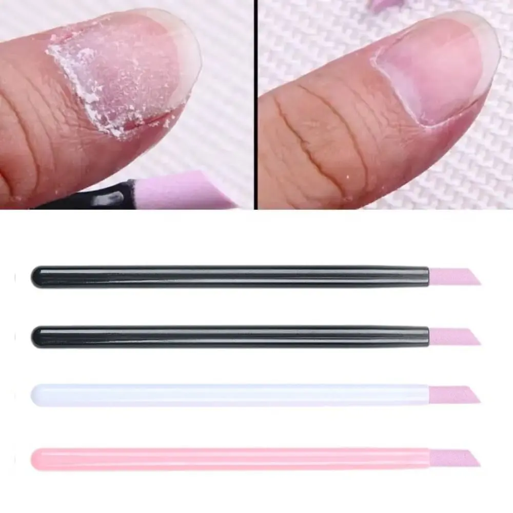 Durable Quartz Nail Skin Grinding Pen Plastic 3 Colors Cuticle Remover Professional Wear-resistant Manicure Nail Files Manicure Tools