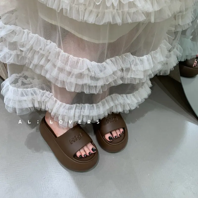 Dép bánh mì nữ độn đế cao 6cm, dép quai ngang nữ nâng đế 6 phân, chất EVA xịn k mùi, mẫu mới 2025 BTDEP 4