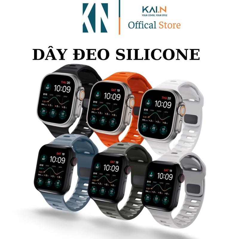 Dây Đồng Hồ Dành Cho Apple Watch, Kai.N Sport Carbon Cao Su Phụ Kiện