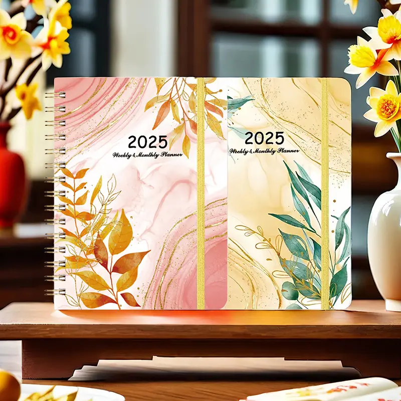 2025 Schedule Book Notebook A5 Coil Notebook Weekly Journal Book Planner Notebook Good-looking Ins Notebook Customization