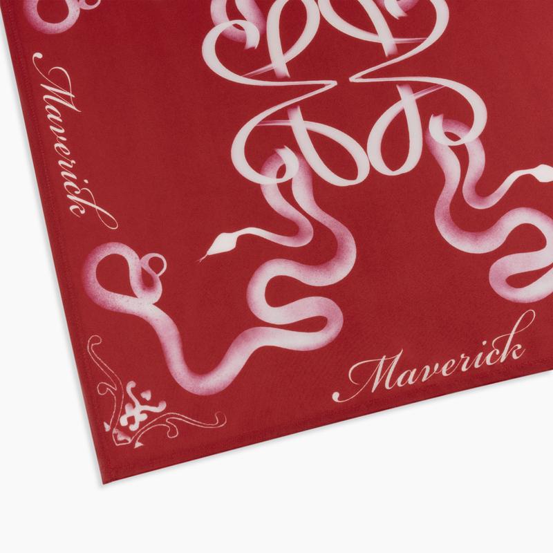 Khăn BANDANA MVRK "YEAR OF SNAKE" Edition 2025 Kích Thước 65cm x 65cm Chất Lụa Satin Cao Cấp 2