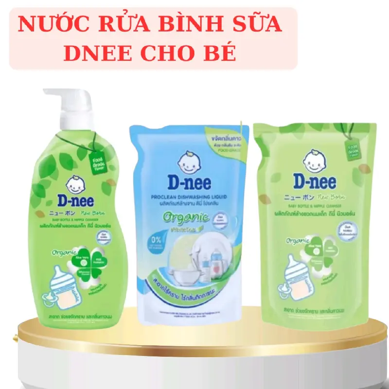 Nước Rửa Bình Sữa Dnee Oganic Hữu Cơ Thái Lan Cho Bé nuoc ruabinh 4