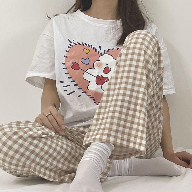 Product Introduction of Quần Ngủ Hoạt Hình Nhật Bản, Phong Cách Hello Kitty Ins, Quần Chống Muỗi Sớm Cho Nữ Sinh, Quần Thường Ngày Ký Túc Xá Dễ Thương, Quần Đi Bộ Women Áo Top 29