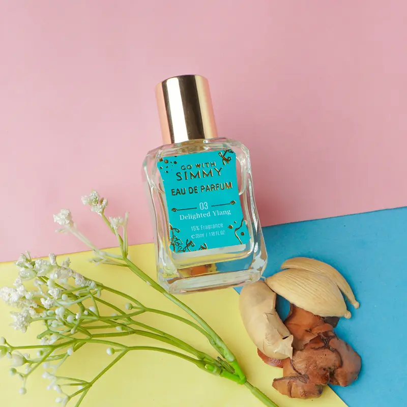 GO WITH SIMMY Eau De Parfum 03 Delighted Ylang 35ml Parfum Pria/Wanita Wangi Tahan Lama Parfum 15% Fragrance 6
