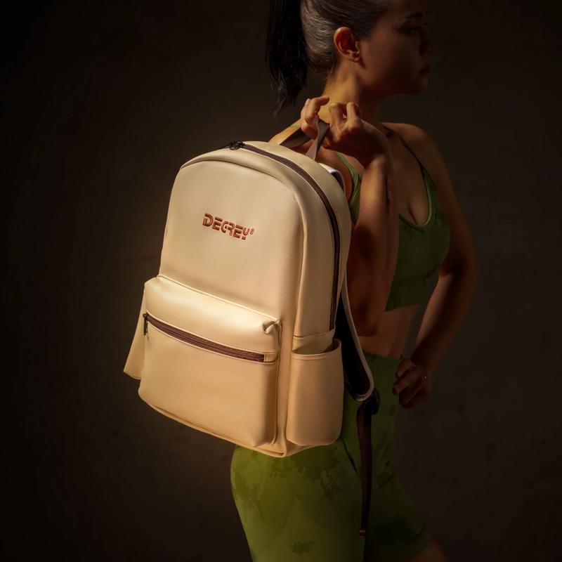 Degrey Leather Basic Balo Kem - LBBK Backpack Đeo Vai  Da