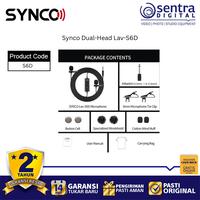 Gambar SYNCO Lav-S6D – Rekam Suara Jernih Dua Arah, Solusi Praktis untuk Kreator Mobile & Konten Profesional dari Sentra Digital Kota Surabaya 4 Tokopedia