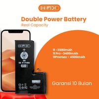 Gambar H-FIX  Baterai IP 11 / 11 Pro / 11 Promax  Double Power High Capacity - 11 dari HFIX INDONESIA Kota Surabaya 1 Tokopedia