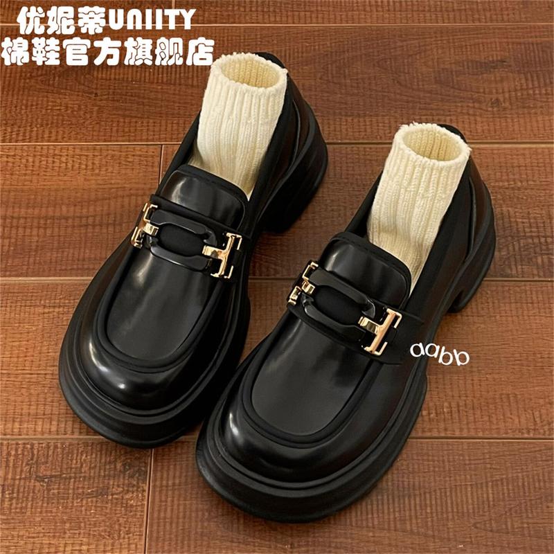 Giày Da, Phong Cách Anh Quốc Cổ Điển Cỡ Nhỏ Dành Cho Nữ, Hàng Mới Về Mùa Thu, Giày Lười Đế Mềm, Giày Cao Gót JK Nhật Bản, Thích Hợp Đi Lại 2