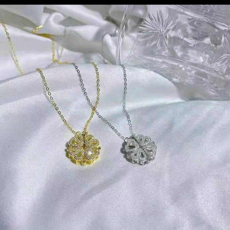 Dây chuyền tim ti tan màu vàng