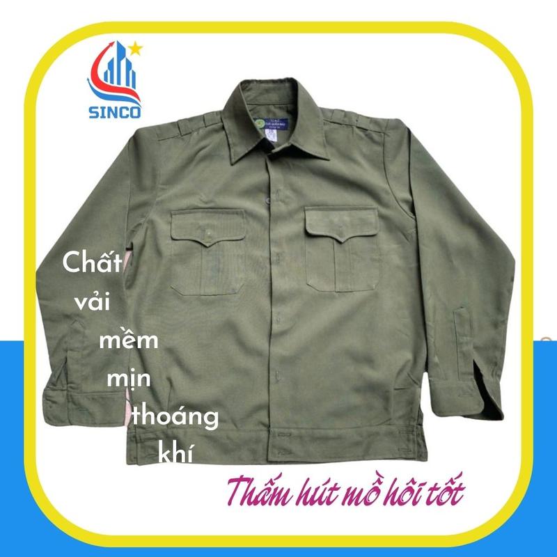 Áo bay lao động chất liệu cao cấp, hàng loại 1, Bảo Hộ Sinco, bền đẹp, thoáng mát, thấm hút mồ hôi tốt. 1