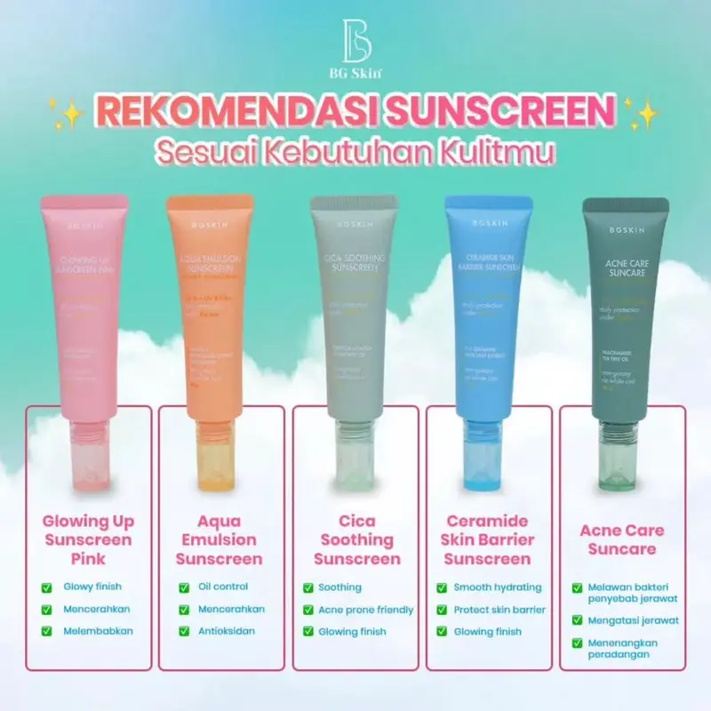 New Produk BG SKIN Sunscreen SPF 30 BPOM 0