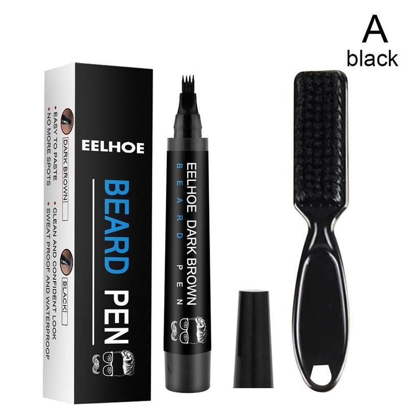 Product Introduction of Black Beard Pen Beard Filler Pencil And Brush Beard Waterproof Moustache Shaping Coloring 27
