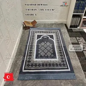 Sajadah Turkey 70x110 termurahNORMAL WHITE/SAJADAH BLUDRU HARGA RAMAH/SAJADAH TURKY/UKURAN 110x70cm Bulu Motif Muslim Haji Umroh Lembut Tebal Nyaman Turki