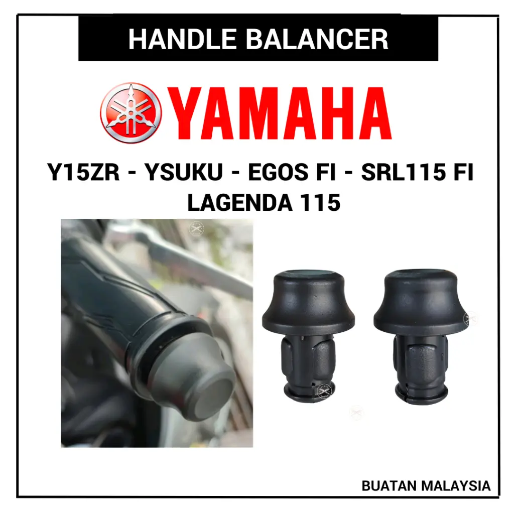 YAMAHA HANDLE BALANCER - Y15 Y15ZR YSUKU EGO S I EGOS FI SRL 115 SRL115 FI LAGENDA 115 BUSH BLACK PENUTUP HANDLE GRIPS THROTTLE Accessories Automotive Motor Motorcycle