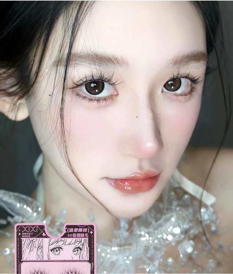 Product Introduction of XIXI-5D Curled False Eyelash Clusters Transparent One Piece Natural Pseudo Natural Pure Pure Desire Style Manga Eyelash 17