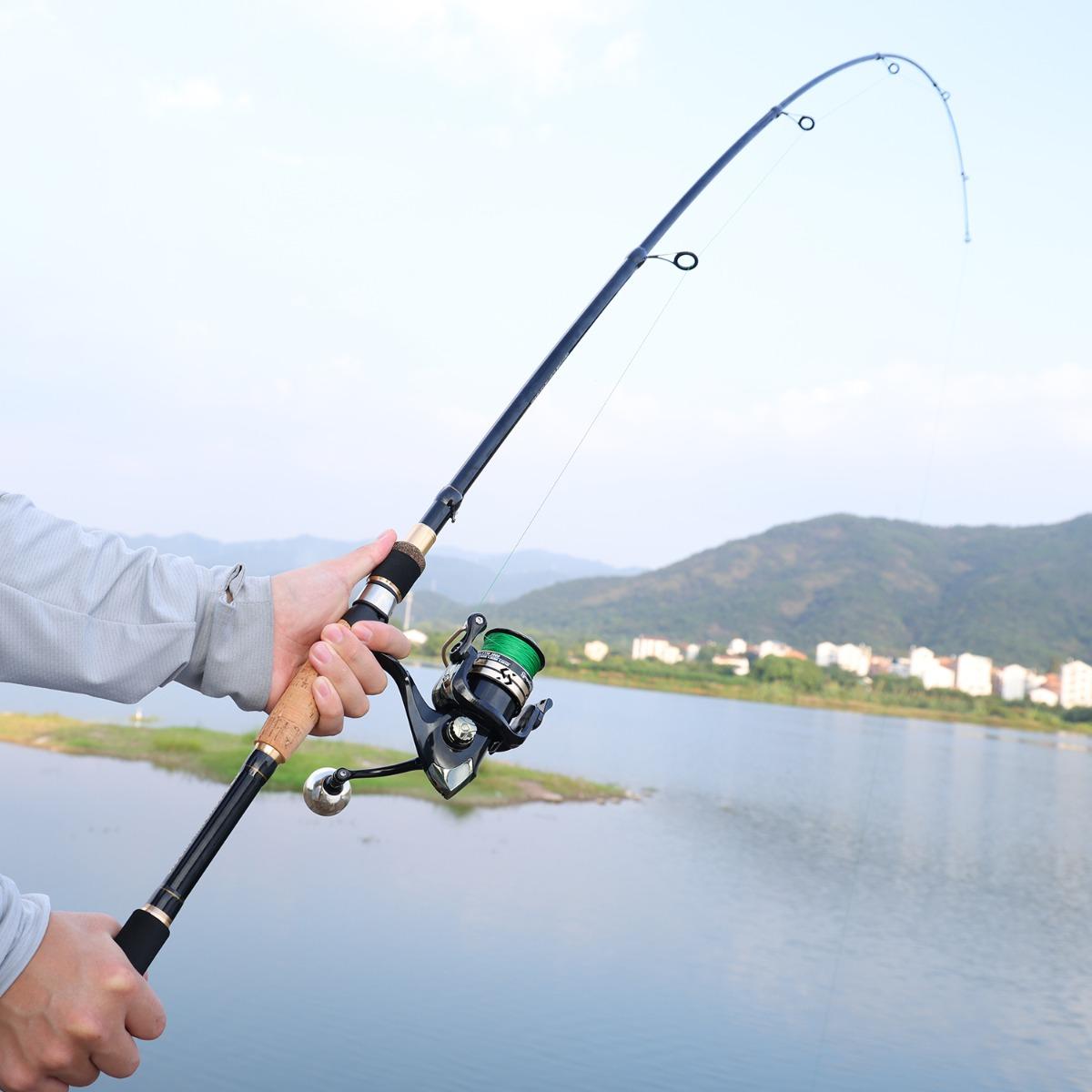 Sougayilang COD Teleskopik Joran Pancing1.6M 1.8M 2.1M  Perjalanan Luar Ruangan Joran Casting Putar untuk Bass Pesca