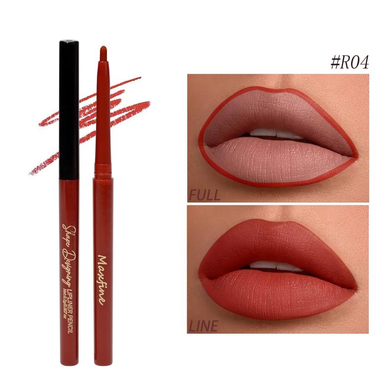 Makeup 18 Colors Lip Liner Velvet Lip Liner Nonstick Cup Long Lasting Waterproof Eyeliner Cosmetic 6