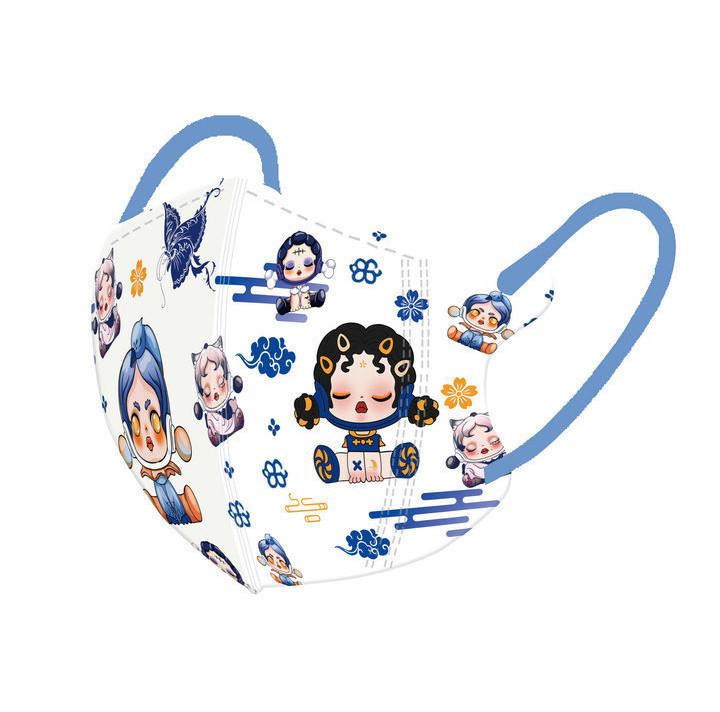 Product Introduction of POPMART MOLLY Girls Mask 3-12age Independent Packaging 50pcs 3D Kids Mask Cartoon Character Printed Mask 19