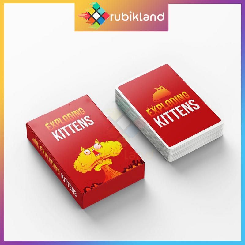   Tiện Lợi  Bài Mèo Nổ Việt Hóa Exploding Kittens Board Game 56 Lá Chất Giấy Dày Chống Nước 