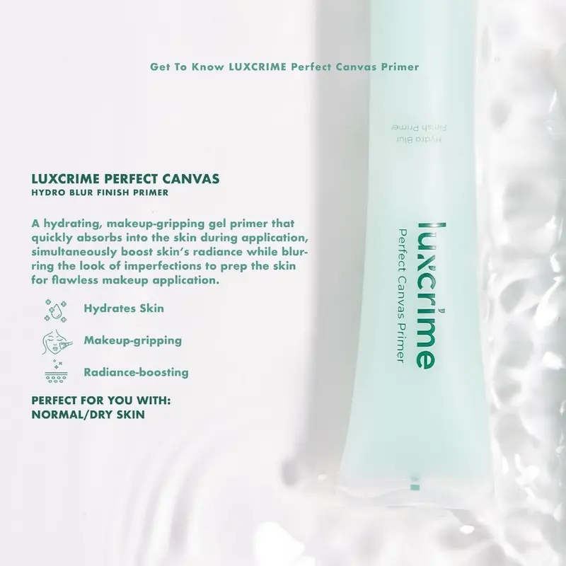 Luxcrime Perfect Canvas Primer - Mattifying Poreless Hydro Blur 3
