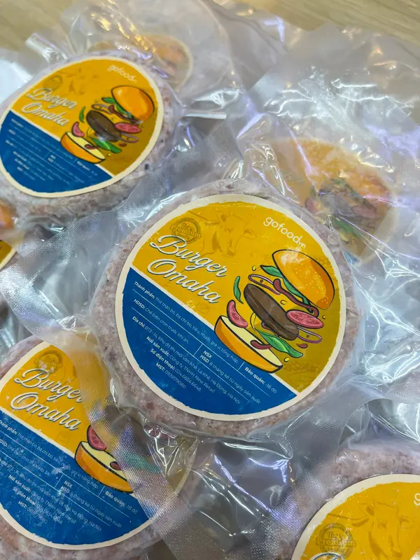 Thịt bò xay Omaha Burger Gofood 4
