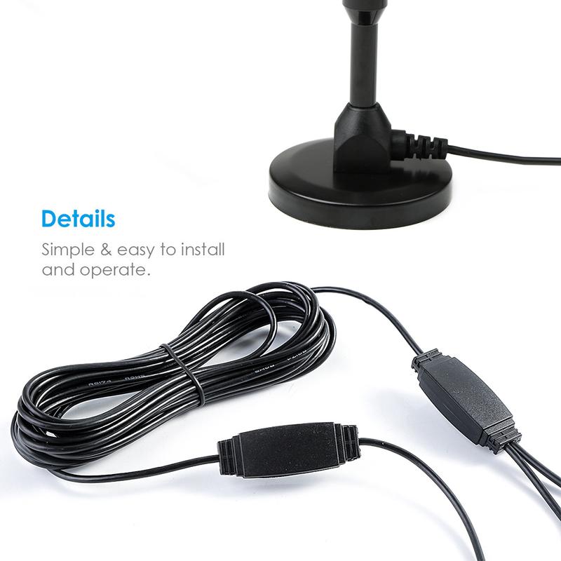 Product Introduction of High Gain HD Digital TV Antenna Indoor Amplifier Satellite Signal Receiver for DTV / HDTV #432298 69