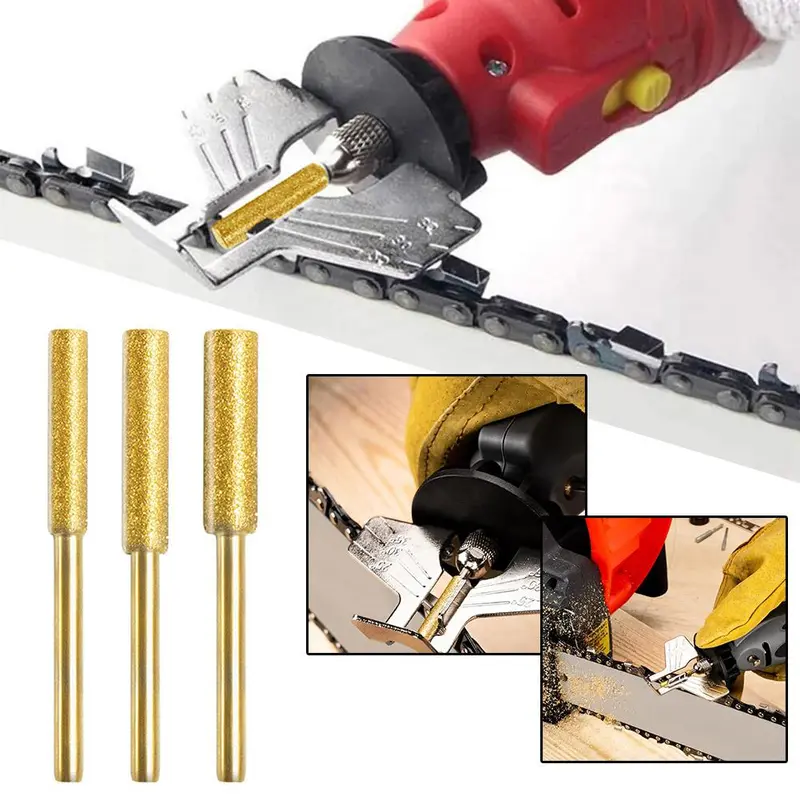 Bộ Mài Xích Cưa Xích Có Động Cơ, 5 Mảnh, Kèm Máy Mài Xích 444855 Inch, Trải Nghiệm P5T4 0