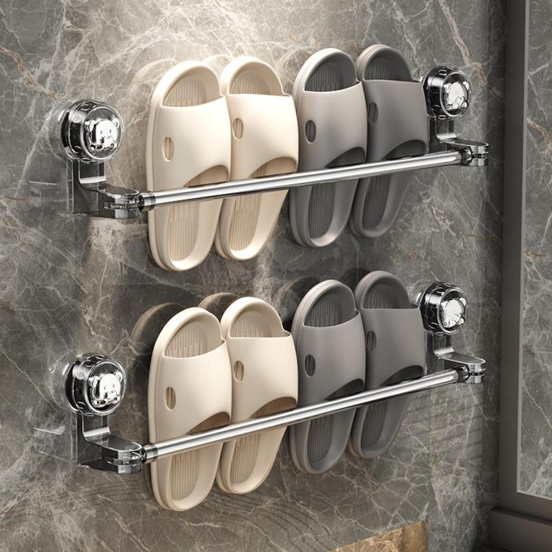 Giá Treo Khăn Có Thể Thu Vào Không Cần Đục Lỗ, Đa Năng, Giá Để Dép Lê, Chống Thấm Nước Và Chống Ẩm, Đồ Dùng Đựng Đồ Gia Dụng, 1 Cái 4