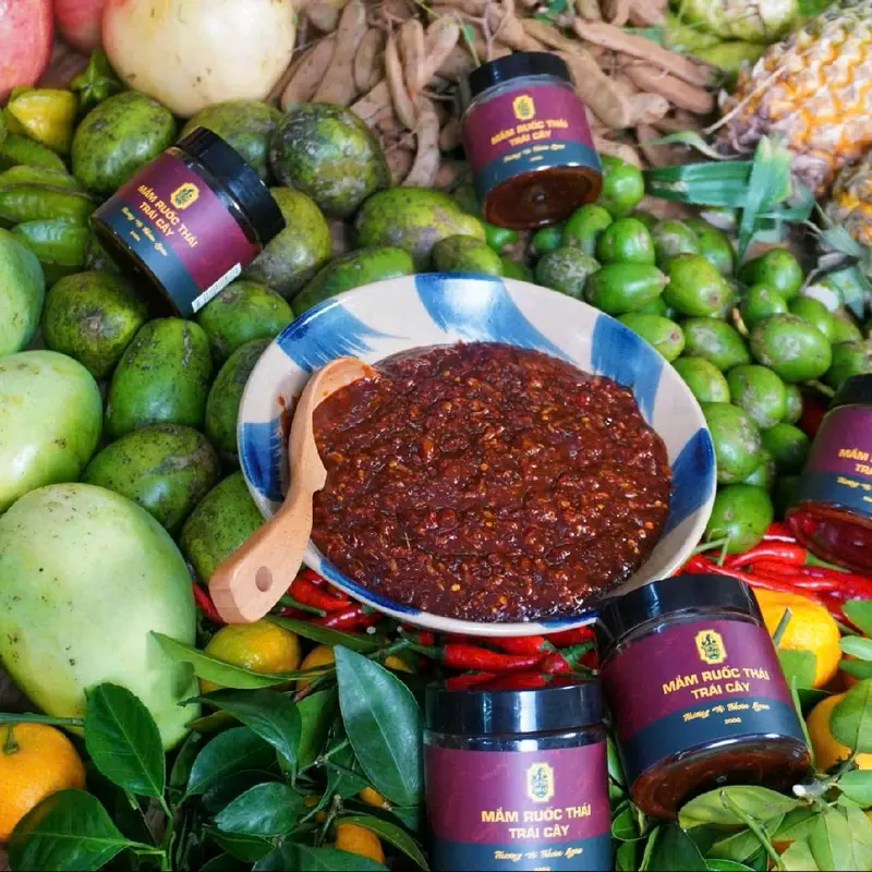 HỦ 200G MẮM RUỐC THÁI TRÁI CÂY TAM KỲ LỤC TỈNH 4