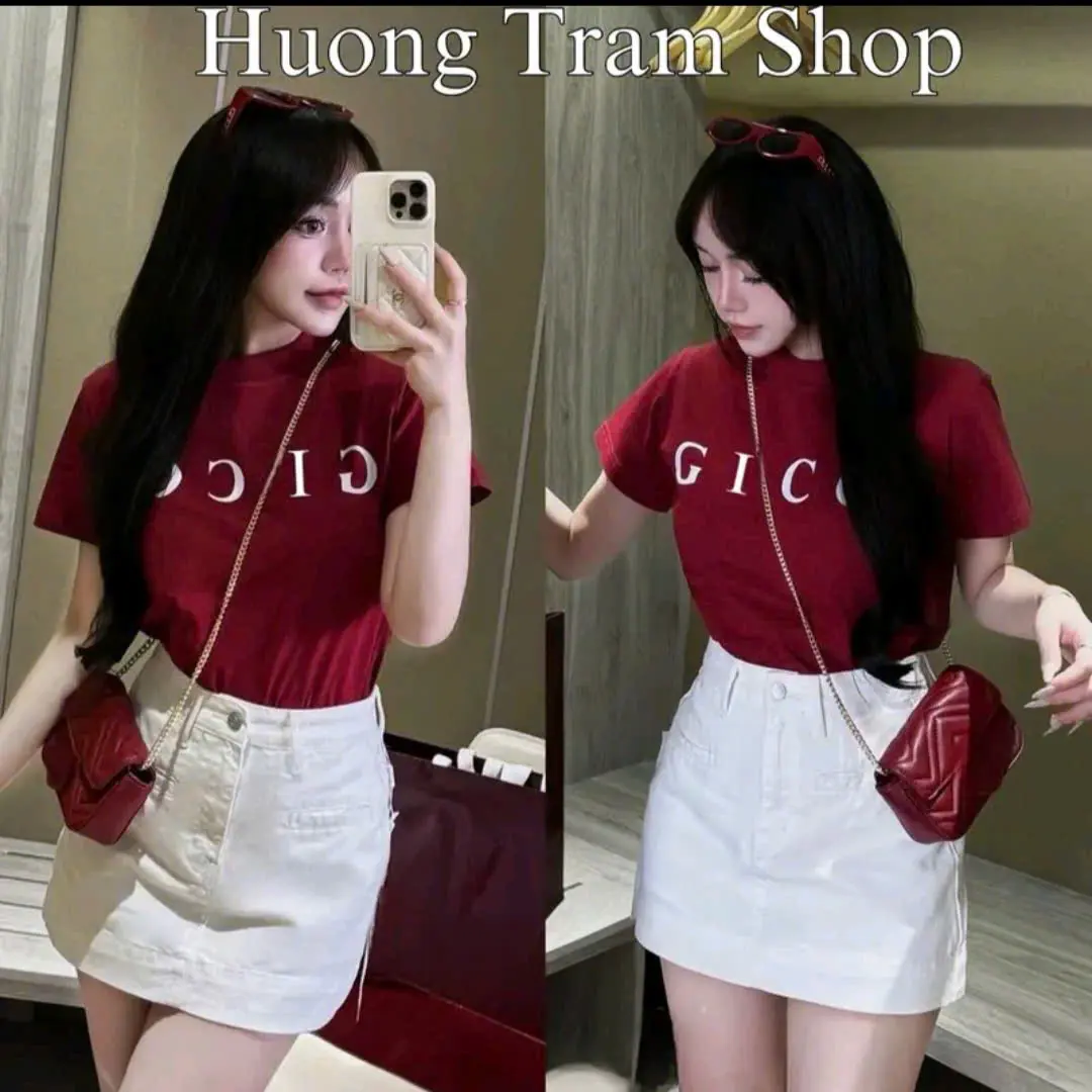 Áo thun nam nữ GUCI chất cotton co giãn thấm hút tốt màu sắc đa dạng thoáng mát