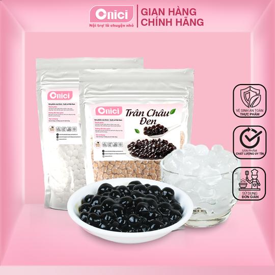  Trân Châu Đen Trắng Cao Cấp - Nguyên Liệu Pha Trà Sữa Bếp Của Mẹ Onici - Topping 