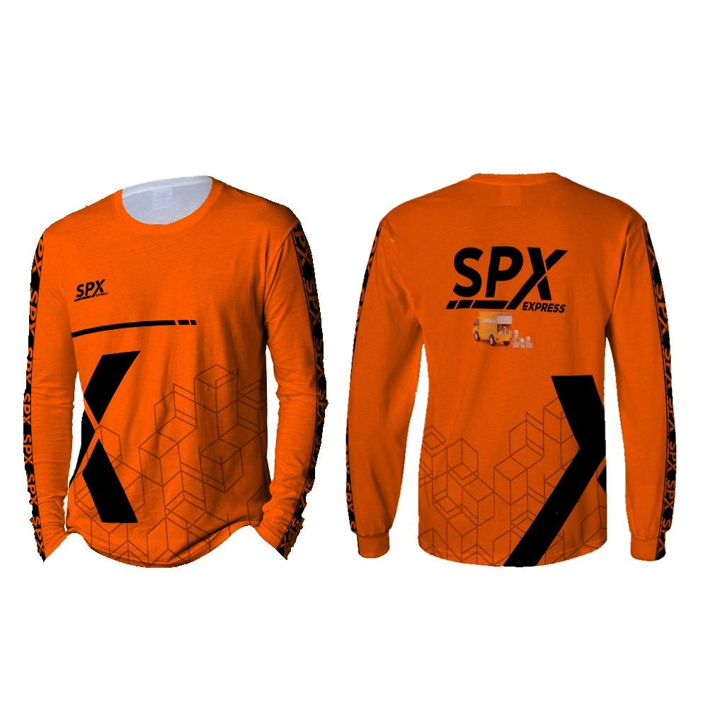 เสื้อสเวตเตอร์ SPX Express, คุณภาพระดับไฮเอนด์, ชุดคนขับ Shopee Parcel Express, เสื้อยืดแขนยาว, เนื้
