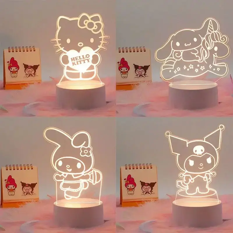 Sanrio anime   Kuromi My melody bedside night  kawaii girly  cute creative bedroom table  birthday