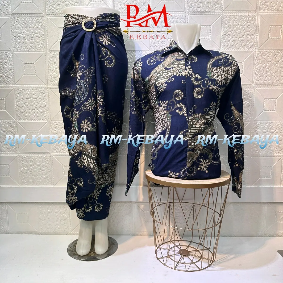 BAJU BATIK COUPLE / ROK LILIT BATIK COUPLE / ROK LILIT BATIK / STELAN BATIK COUPLE / KEMEJA BATIK PRIA LENGAN PANJANG / KEMEJA BATIK COUPLE ROK LILIT