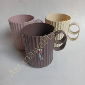 RedBox Gelas minum 9 mug souvenir unik plastik Foodgrade gagang sembilan kopi teh elegan Kitchenware