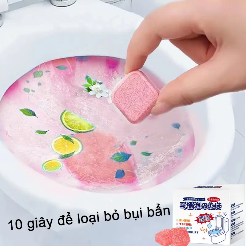COMBO 5 HỘP 60 VIÊN Thả Vệ Sinh Bồn Cầu Công Nghệ Mới Diệt khuẩn 99% Tẩy Sạch Sẽ Vết Bẩn(TG)