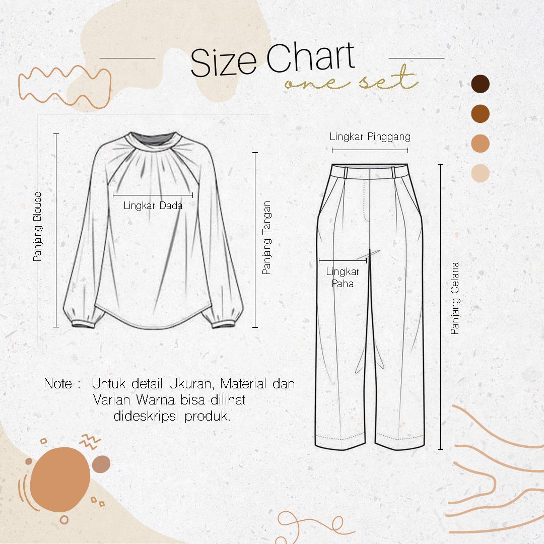 CDCModels Nadira One Set Celana 2in1 - Setelan Wanita Dewasa