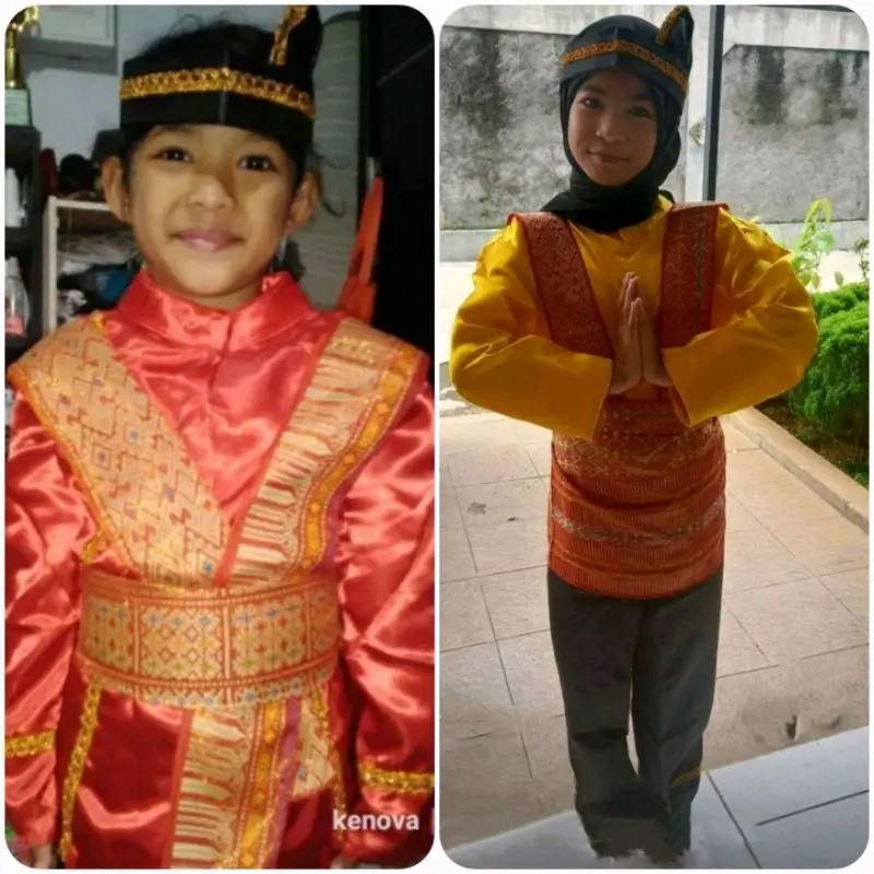 Baju Adat Aceh Tari Saman Anak Perempuan TK SD