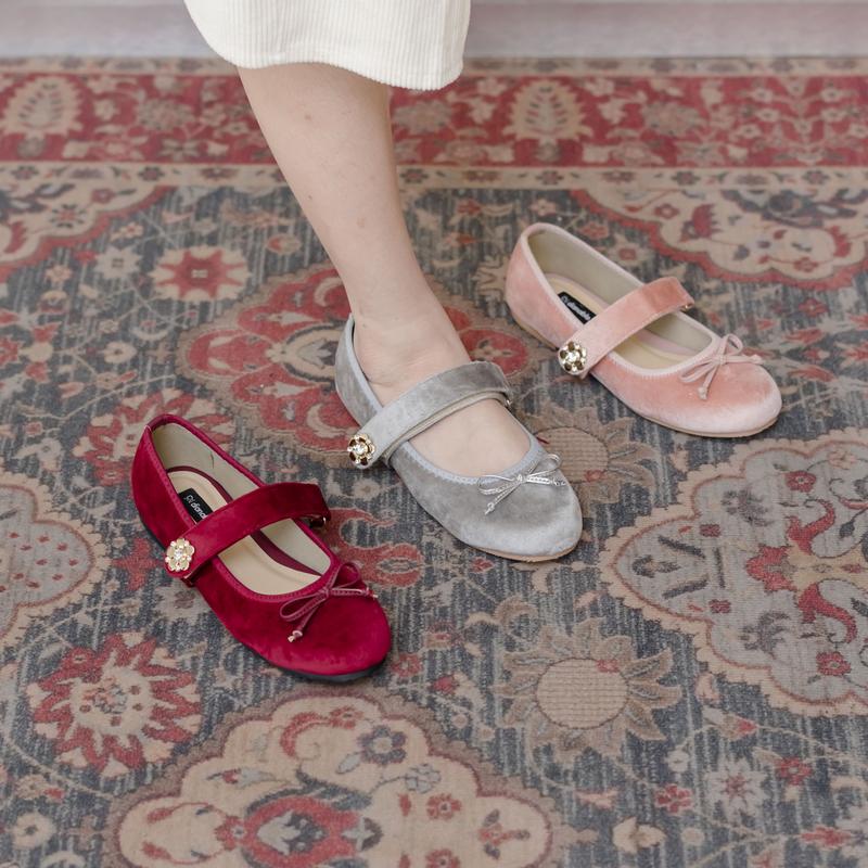 Product Introduction of Dianable - Lizzy New Colors Flatshoes Sepatu Wanita (Silver - Maroon - Baby Pink) Kerja 34
