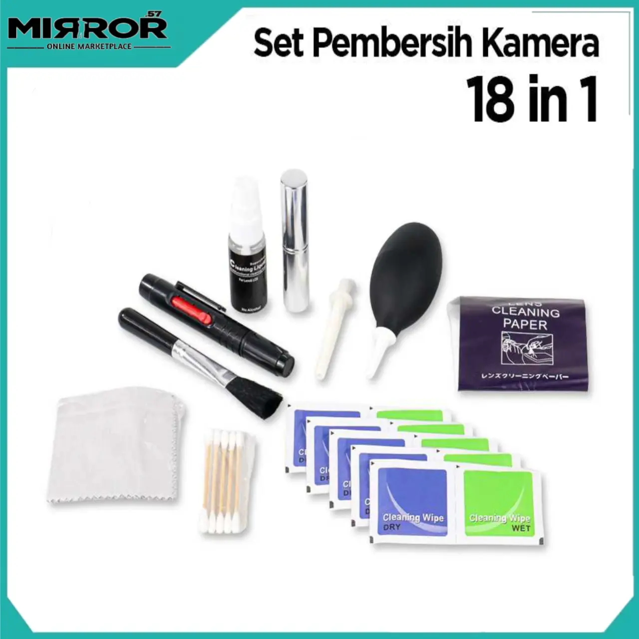 Set Pembersih Kamera Camera Cleaning Kit 18 in 1