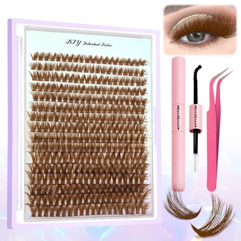 Curl Wispy Individual False Eyelash With Lash & Tweezers Kit, 1 Set ...