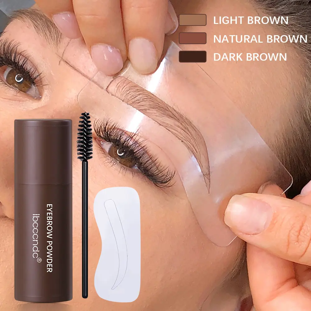 IBCCCNDC Seal Eyebrow Powder Set Lazy Thrush Eyebrow Powder Stick Hairline Repair