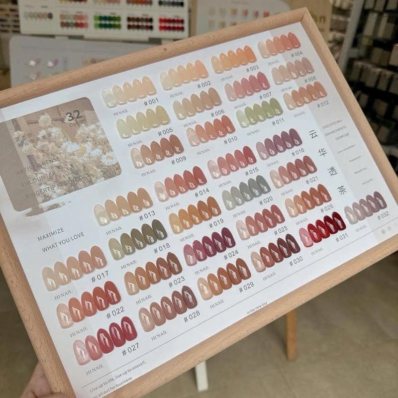 set thạch 32 màu RABIA - set thạch đục - set thạch làm móng đầy đủ tone màu